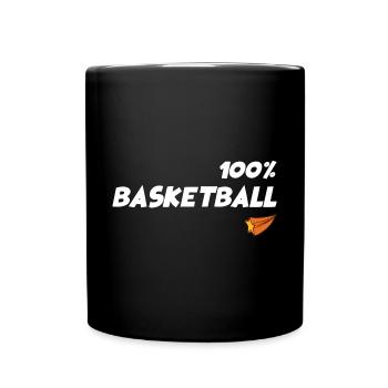 BasketBall 100% - Mug uni - noir - Devant