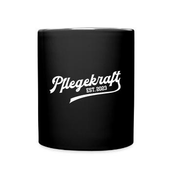 Pflegekraft 2023 Pflegehelferin Glückwunsch PFK - Tasse einfarbig - Schwarz - Vorne