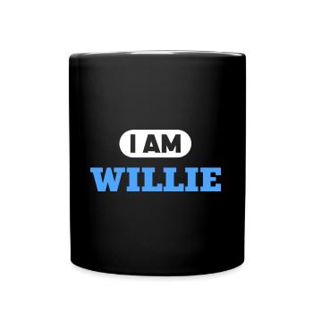 Willie Name Saying für stolze Willies - Tasse einfarbig - Schwarz - Vorne