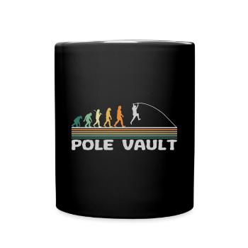 Evolution Stabhochsprung Vintage - Tasse einfarbig - Schwarz - Vorne
