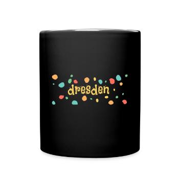 dresden - Tasse einfarbig - Schwarz - Vorne