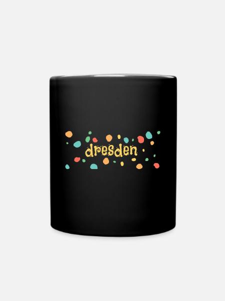 dresden - Tasse einfarbig - Schwarz