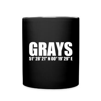 Gray's coordinates - Full Colour Mug - black - Front
