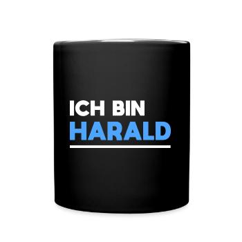 Harald Name Spruch für stolze Haralds - Tasse einfarbig - Schwarz - Vorne