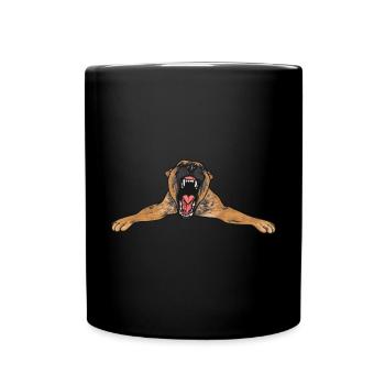 Malinois Belgian Shepherd Mechelaar Dog - Full Colour Mug - black - Front