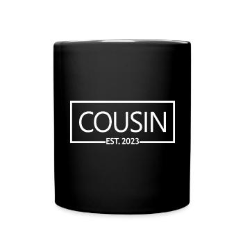 Cousin Est. 2023, Cousin To Be Pregnancy Reveal - Mug uni - noir - Devant