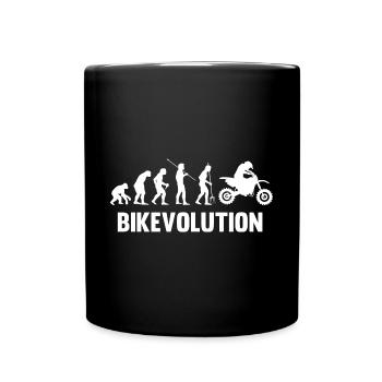 Motorcycle Evolution Vintage Shadow Biker - Tasse einfarbig - Schwarz - Vorne