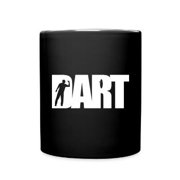 Darts Classics - Silhouette - Dartfan Darts Player - Mug uni - noir - Devant