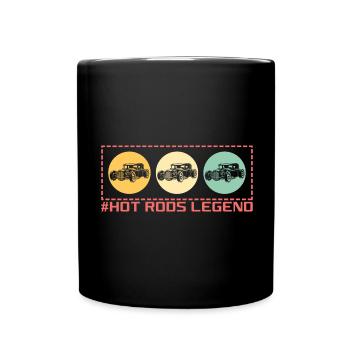 Hot Rods Legend- Classic Car - Full Colour Mug - black - Front
