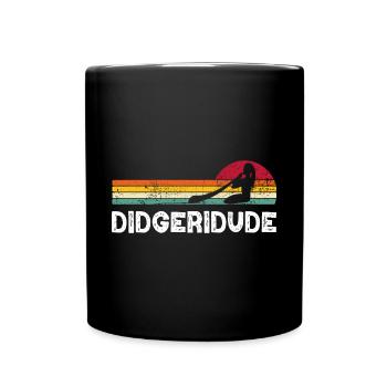 Didgeridude - Tasse einfarbig - Schwarz - Vorne