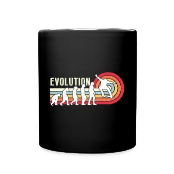 Evolution Skateboarding Skate Retro Streetwear - Tasse einfarbig - Schwarz - Vorne