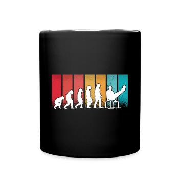 Evolution de l’homme Calisthenics Retro Vintage - Mug uni - noir - Devant