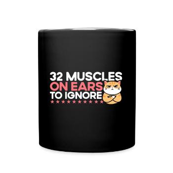 Chats amoureux chats parents chats dictons - Mug uni - noir - Devant
