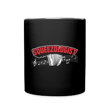 Accordion Polka Accordion Squeeze Box - Full Colour Mug - black - Front