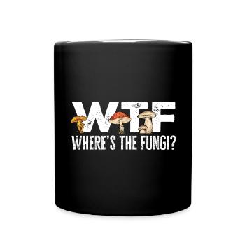 Mushroom picking Mushroom picking Mushrooms Foraging - Full Colour Mug - black - Front