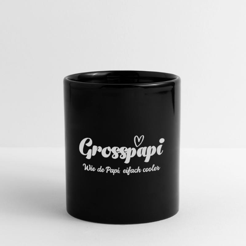 Grosspapi wie de Papi bescht Grosspapi Opa Schweiz Tasse einfarbig