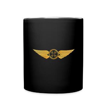 Drone Pilot Badge Quadcopter - Full Colour Mug - black - Front
