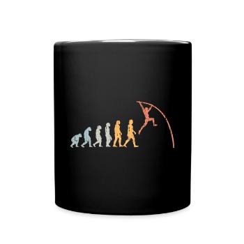 Vintage Pole Vault Human Evolution For A Pole - Tasse einfarbig - Schwarz - Vorne