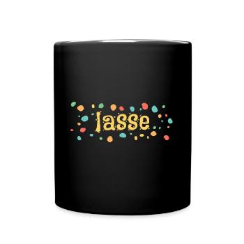 Kleckse lasse - Tasse einfarbig - Schwarz - Vorne