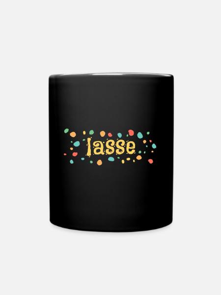 Kleckse lasse - Tasse einfarbig - Schwarz