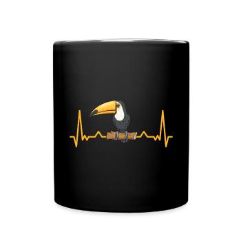 Toucan Bird Rainforest - Full Colour Mug - black - Front