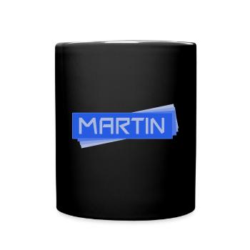 Balise nominative Martin - Mug uni - noir - Devant