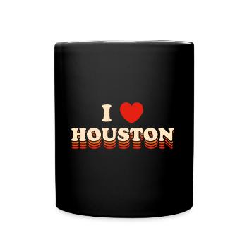 J’adore le design de Houston pour les fiers résidents de Houston - Mug uni - noir - Devant
