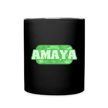 Biographie Amaya - Mug uni - noir - Devant