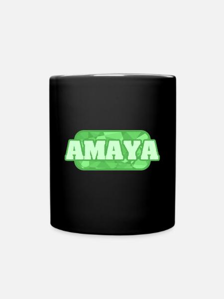 Bio Amaya - Tasse einfarbig - Schwarz