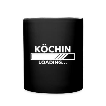Köchin Spruch Kochen Job Lustiges Köchin Geschenk - Tasse einfarbig - Schwarz - Vorne