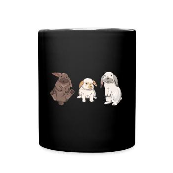 Conception de lapin mignon pour les propriétaires de lapins - Mug uni - noir - Devant