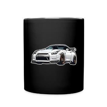Jdm / Tuning / Turbocharger / Rims / Chiptuning - Full Colour Mug - black - Front