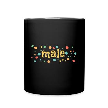 Geschenk für malte - Tasse einfarbig - Schwarz - Vorne