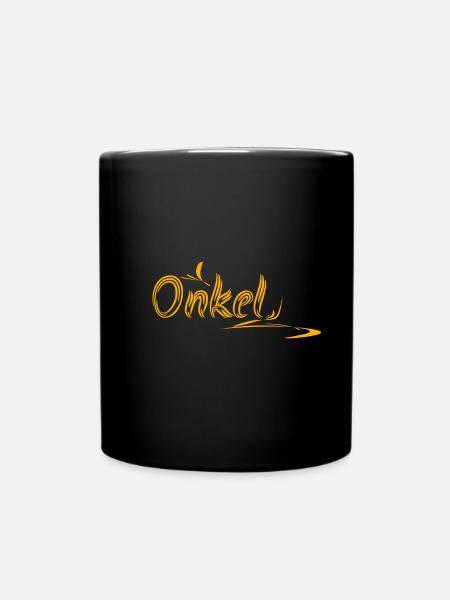 Onkel Onkel - Tasse einfarbig - Schwarz