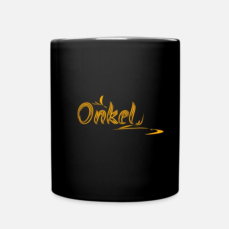 Onkel Onkel - Tasse einfarbig - Schwarz