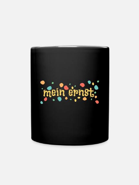 Ernst - Tasse einfarbig - Schwarz