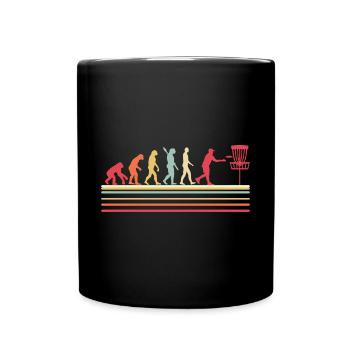 Disc Golf Disc Golfer Evolution Sport - Tasse einfarbig - Schwarz - Vorne