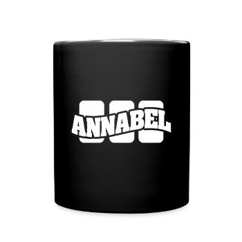 Annabel comme nom - Mug uni - noir - Devant
