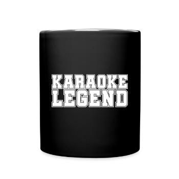 Légende du karaoké - Mug uni - noir - Devant
