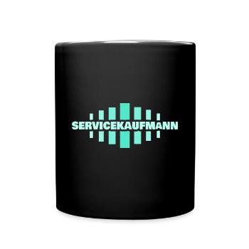 Beruf Servicekaufmann - Tasse einfarbig - Schwarz - Vorne