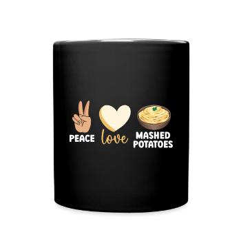 Mashed potatoes Mashed potatoes - Full Colour Mug - black - Front