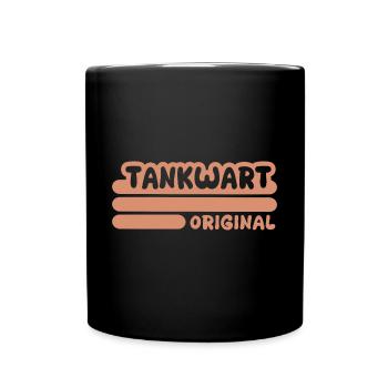 Beruf Tankwart - Tasse einfarbig - Schwarz - Vorne