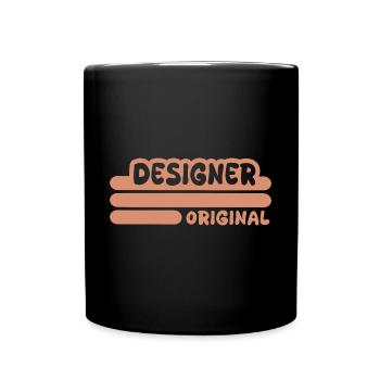 Designer - Tasse einfarbig - Schwarz - Vorne