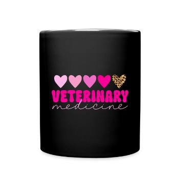 Vet Tech Veterinary Veterinary Technician - Full Colour Mug - black - Front