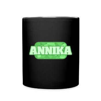 Gesundheit Annika - Tasse einfarbig - Schwarz - Vorne