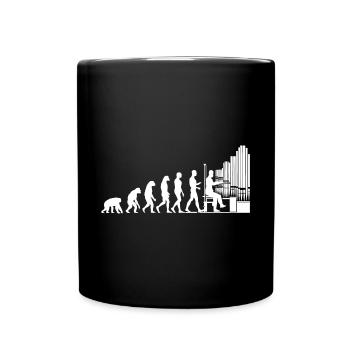 Cadeau d’orgue à tuyaux - Mug uni - noir - Devant