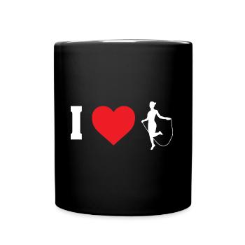 I Love Design für Frauen Rope Jumper - Tasse einfarbig - Schwarz - Vorne