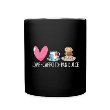 Concha Hispanic Mexican Pan Dulce - Full Colour Mug - black - Front