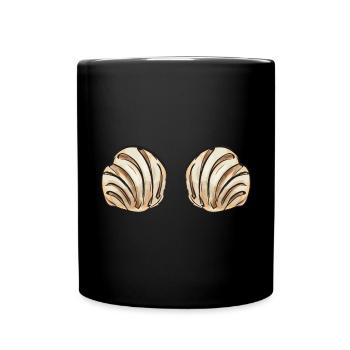 Concha Hispanic Mexican Pan Dulce - Full Colour Mug - black - Front