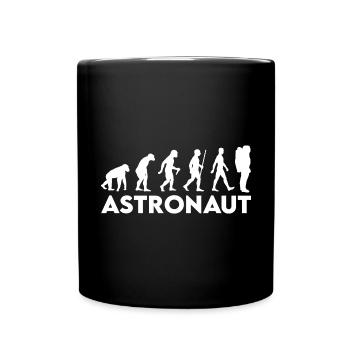 Astronaut Space Rocket Moon Astronaut - Full Colour Mug - black - Front